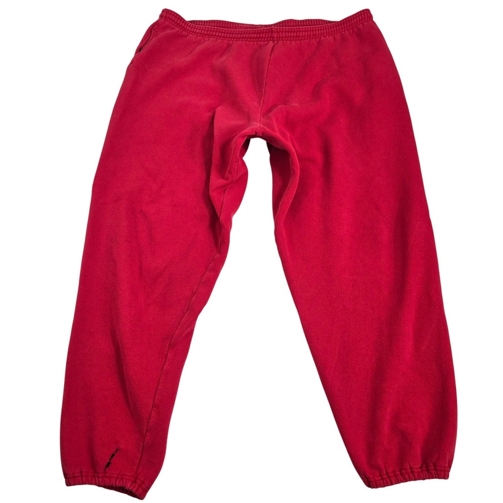 Vintage 90s Cheetah Mervyns Red Sweatpants Large‎ Made in USA Baggy Joggers
